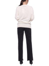 Pique Fox Head Round Neck Knit Top Ecru - MAISON KITSUNE - BALAAN 6