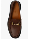 Men's Horsebit Square Toe Loafer Brown - GUCCI - BALAAN.