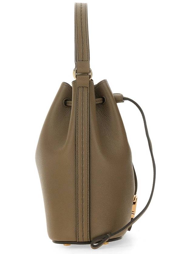 T Timeless Leather Micro Logo Bucket Bag Khaki - TOD'S - BALAAN 5