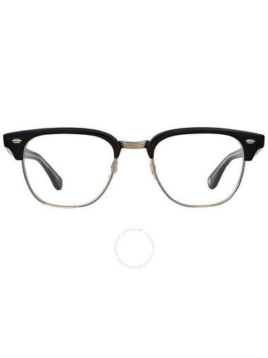 Garrett Leight ELKGROVE Demo Square Eyeglasses 3036 BK-G 49 - GARRETT LEIGHT - BALAAN 1