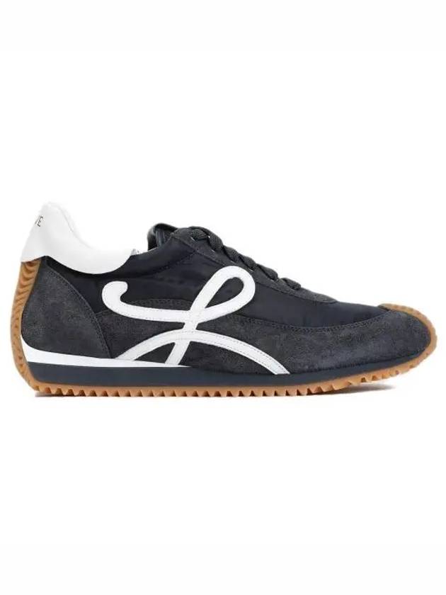 Flow Runner Nylon Suede Low Top Sneakers Navy - LOEWE - BALAAN 2