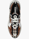 Vintage Check Cotton Leather Low Top Sneakers Brown - BURBERRY - BALAAN 6