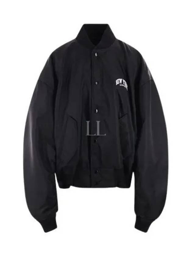 New York Embroidery Bomber Jacket Black - BALENCIAGA - BALAAN 2