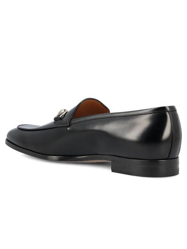 Men's Horsebit Leather Loafer Black - GUCCI - BALAAN 4