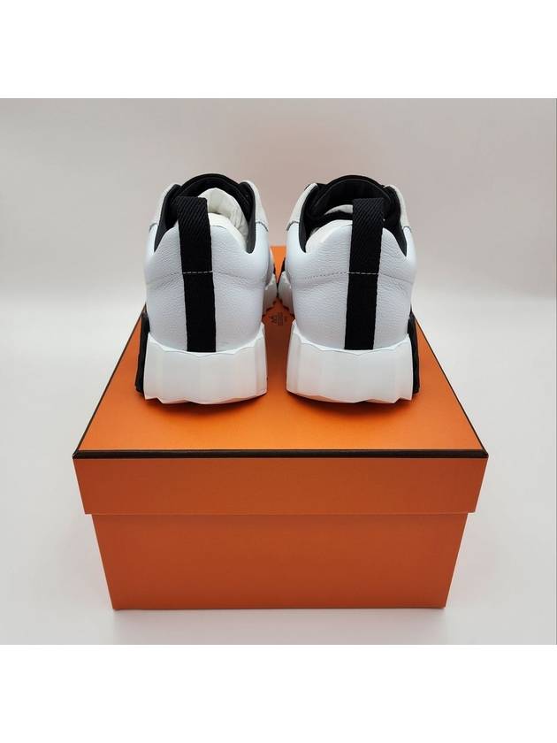 Bouncing Low Top Sneakers Blanc Noir - HERMES - BALAAN 6