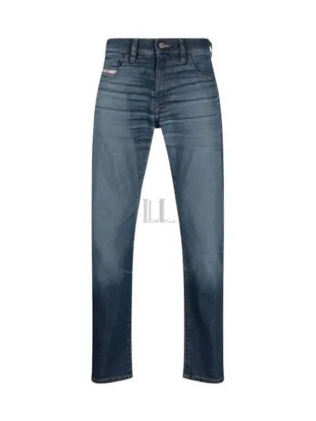 2019 D-Strukt-L Logo-Patch Slim Fit Jeans Blue - DIESEL - BALAAN 2