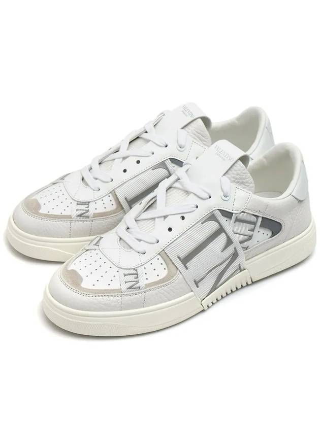 VLTN Logo Band Low-Top Sneakers Grey - VALENTINO - BALAAN 3