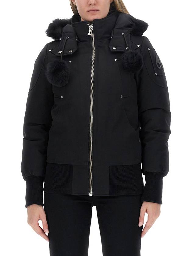 Original Debbie Bomber Jacket Black Shearling Black - MOOSE KNUCKLES - BALAAN 3