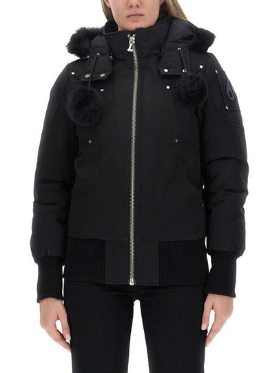 Original Debbie Bomber Jacket Black Shearling Black - MOOSE KNUCKLES - BALAAN 2