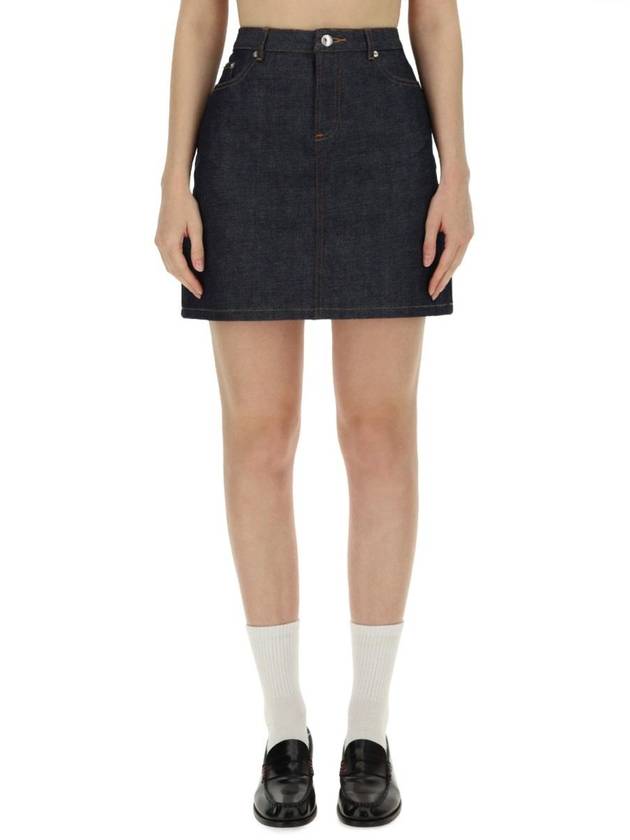 Women's Jupe Standard Denim H-Line Skirt - A.P.C. - BALAAN 2