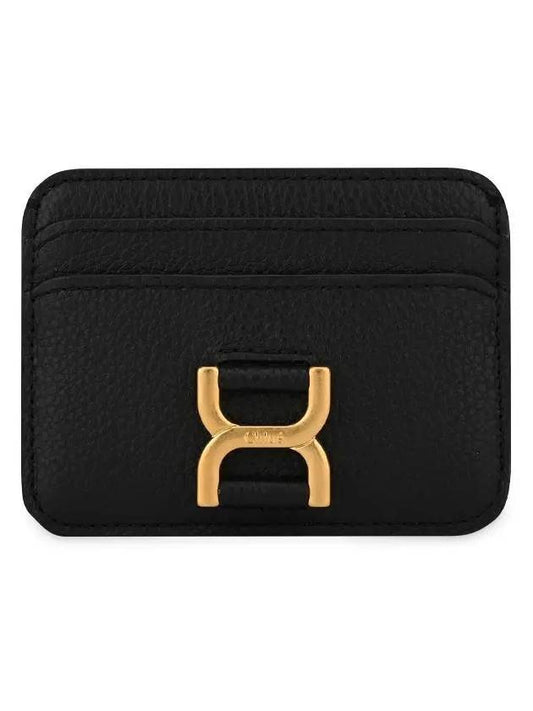 Marcie Leather Card Wallet Black - CHLOE - BALAAN 1