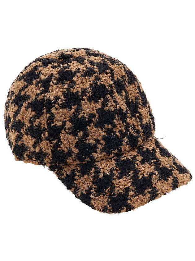 Houndstooth wool baseball cap 3341MDL03 227607 23 - MSGM - BALAAN.