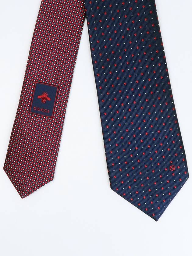 GG diamond tie navy - GUCCI - BALAAN 3