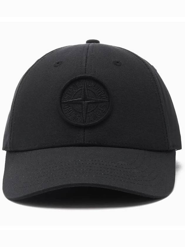 6 Panel Ball Cap Black - STONE ISLAND - BALAAN 3