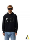 Box Logo Cotton Hoodie Black - MSGM - BALAAN 2