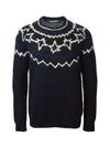 Star Intarsia Knit Top Navy Grey - NEIL BARRETT - BALAAN 2