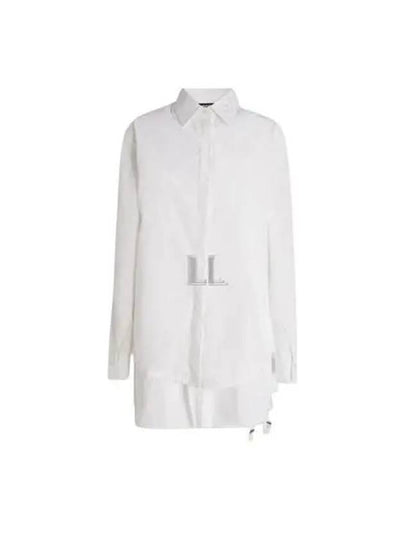 Layered Effect Buttoned Long Sleeve Shirt White - DIESEL - BALAAN 2