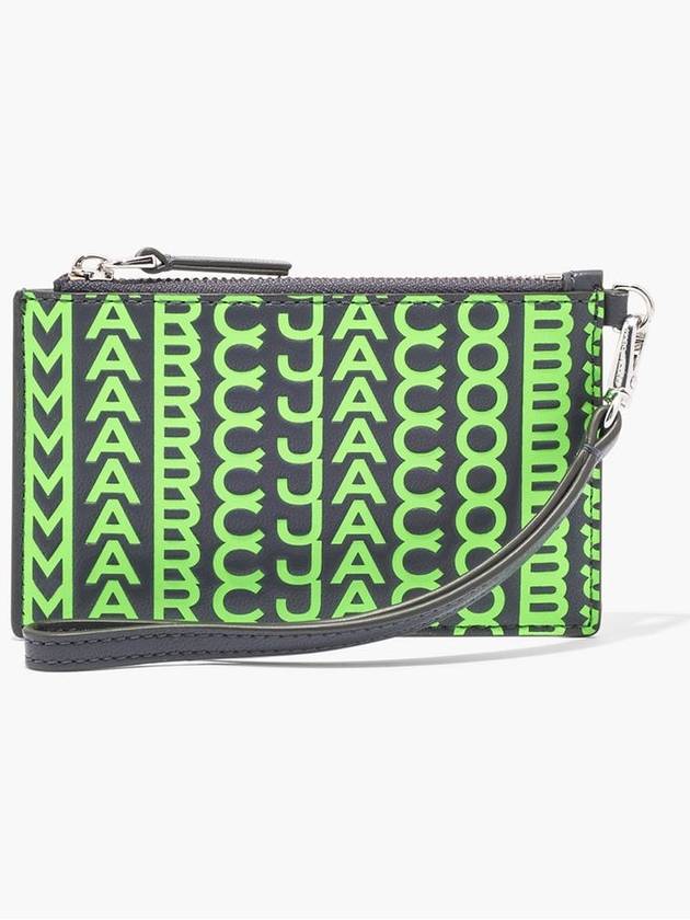 Monogram Slim84 TopZip Wristlet FluoGreen S153L03FA22 094 - MARC JACOBS - BALAAN 1