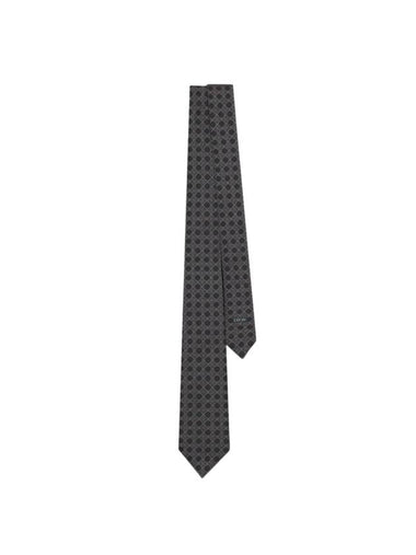 Cannage Silk Tie Black - DIOR - BALAAN 1