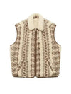 Max Print Shearling Vest Ecru Brown - ISABEL MARANT - BALAAN 1