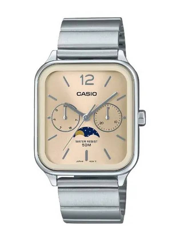 Metal Watch Couple Moon Phase MTP M305D 9A - CASIO - BALAAN 1