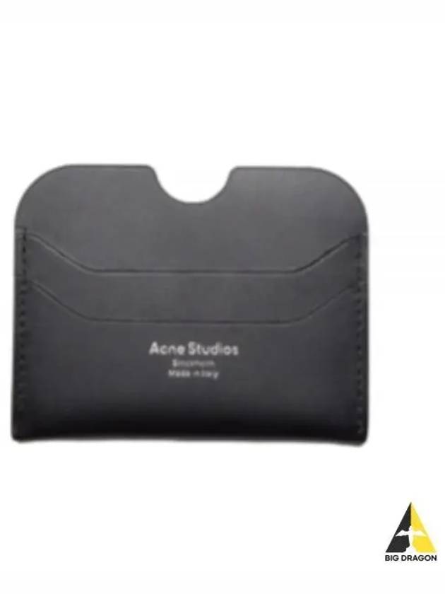 Silver Logo Card Wallet Black - ACNE STUDIOS - BALAAN 2