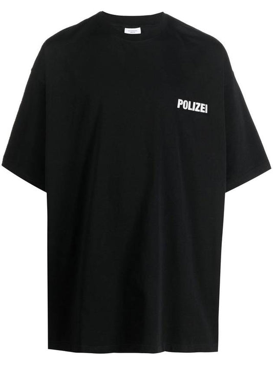 Logo Short Sleeve T-Shirt Black - VETEMENTS - BALAAN 1