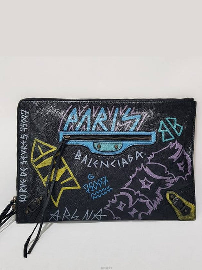 graffiti clutch - BALENCIAGA - BALAAN 2