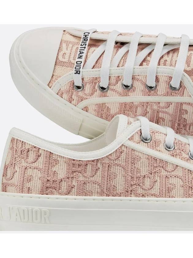 Walk'N'Dior Oblique Low Top Sneakers Nude - DIOR - BALAAN 5