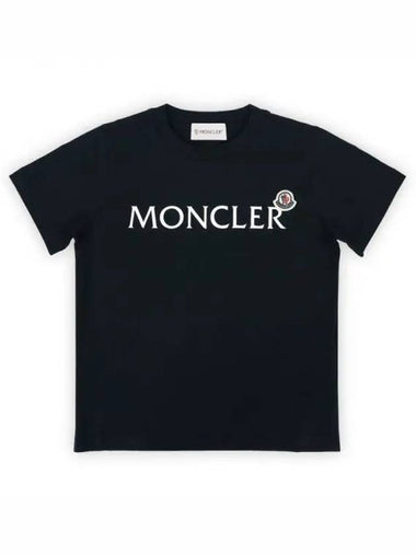 Kids lettering logo wappen short sleeve navy 8C00003 89AFV 778 8 10A 270303 1053820 - MONCLER - BALAAN 1