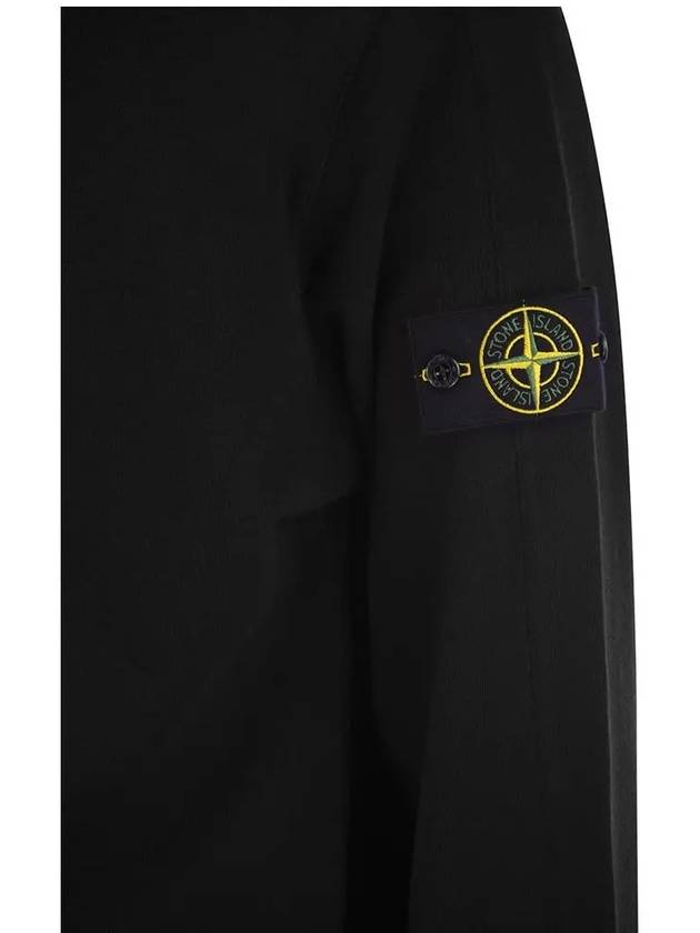 Garment Dyed Malfile Crewneck Sweatshirt Black - STONE ISLAND - BALAAN 5