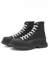 Men's Tread Lace-Up High Top Sneakers Black - ALEXANDER MCQUEEN - BALAAN 2