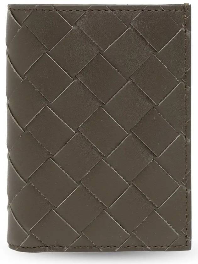 Intrecciato Leather Card Wallet Brown - BOTTEGA VENETA - BALAAN 3