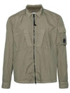 Taylon L Zipped Long Sleeve Shirt Green - CP COMPANY - BALAAN 2