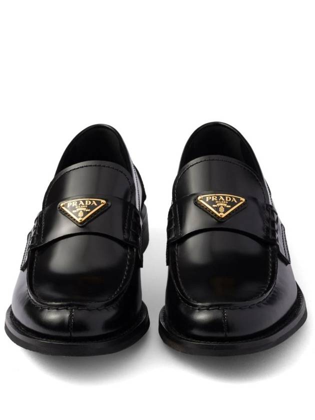 Brushed leather loafers black 1D813N 055 F0002 - PRADA - BALAAN 6