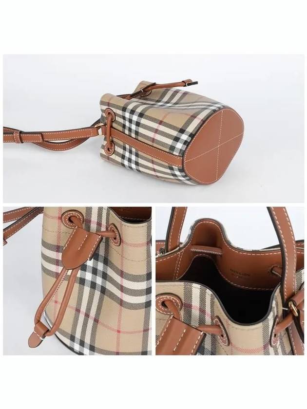 Check Bucket Bag Beige - BURBERRY - BALAAN 4