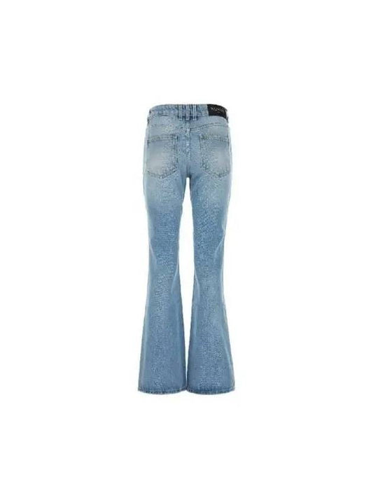 Logo patch cotton flare denim pants DF1MJ130DE53 6FC - BALMAIN - BALAAN 2