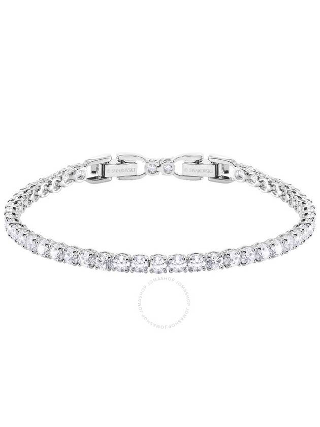 Tennis Rhodium Bracelet Silver - SWAROVSKI - BALAAN 2