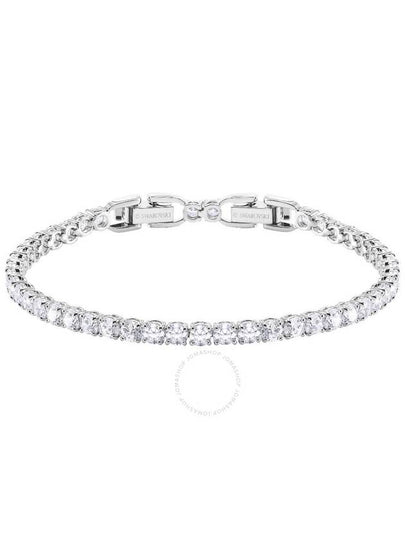 Tennis Rhodium Bracelet Silver - SWAROVSKI - BALAAN 2