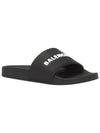 Logo Slippers Black - BALENCIAGA - BALAAN 5