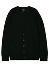 Men's Theo Wool Cardigan Black - A.P.C. - BALAAN 2