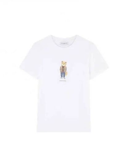 Dressed Fox Print Short Sleeve T-Shirt White - MAISON KITSUNE - BALAAN 2