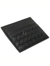 Men's Intrecciato Card Wallet Black - BOTTEGA VENETA - BALAAN 2