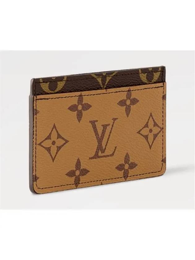 Monogram Reverse Canvas Card Wallet Brown - LOUIS VUITTON - BALAAN 6