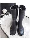 CC Logo Rubber Rain Boots Dark Navy G45838 - CHANEL - BALAAN 5