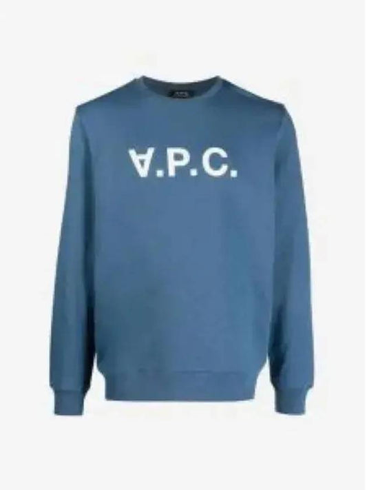 VPC Logo Crew Neck Sweatshirt Blue - A.P.C. - BALAAN 2