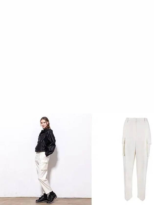 Golf Baggy Cargo Pants White - HENRY STUART - BALAAN 3