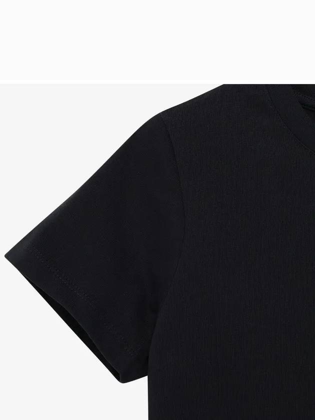 Denise Embroidered Short Sleeve T-shirt Black - A.P.C. - BALAAN 4