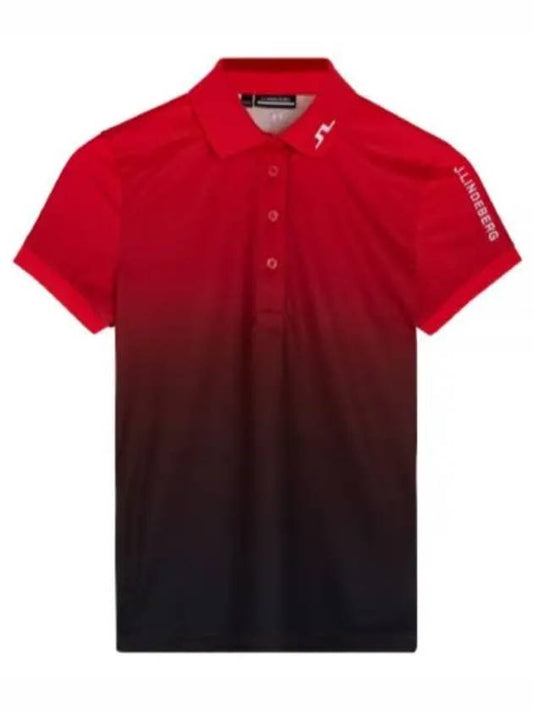 Golf Tour Tech Print Polo GWJT08086 G136 Women's Tour Tech Print Polo - J.LINDEBERG - BALAAN 2