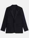 Single-Breasted Tailored Blazer Jacket Black - AMI - BALAAN 2